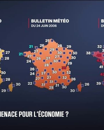 FORUM BFMTV - Canicule: la carte des températures en France du 24 juin 2026, comparée à celles du 24 juin 1986 et 2006